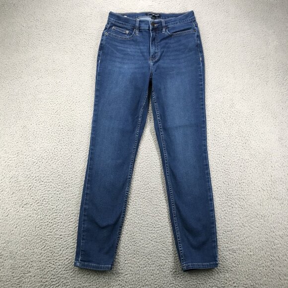 CALVIN KLEIN Jeans Womens Size 6 High Rise Skinny Medium Wash Repreve Denim - Picture 1 of 16